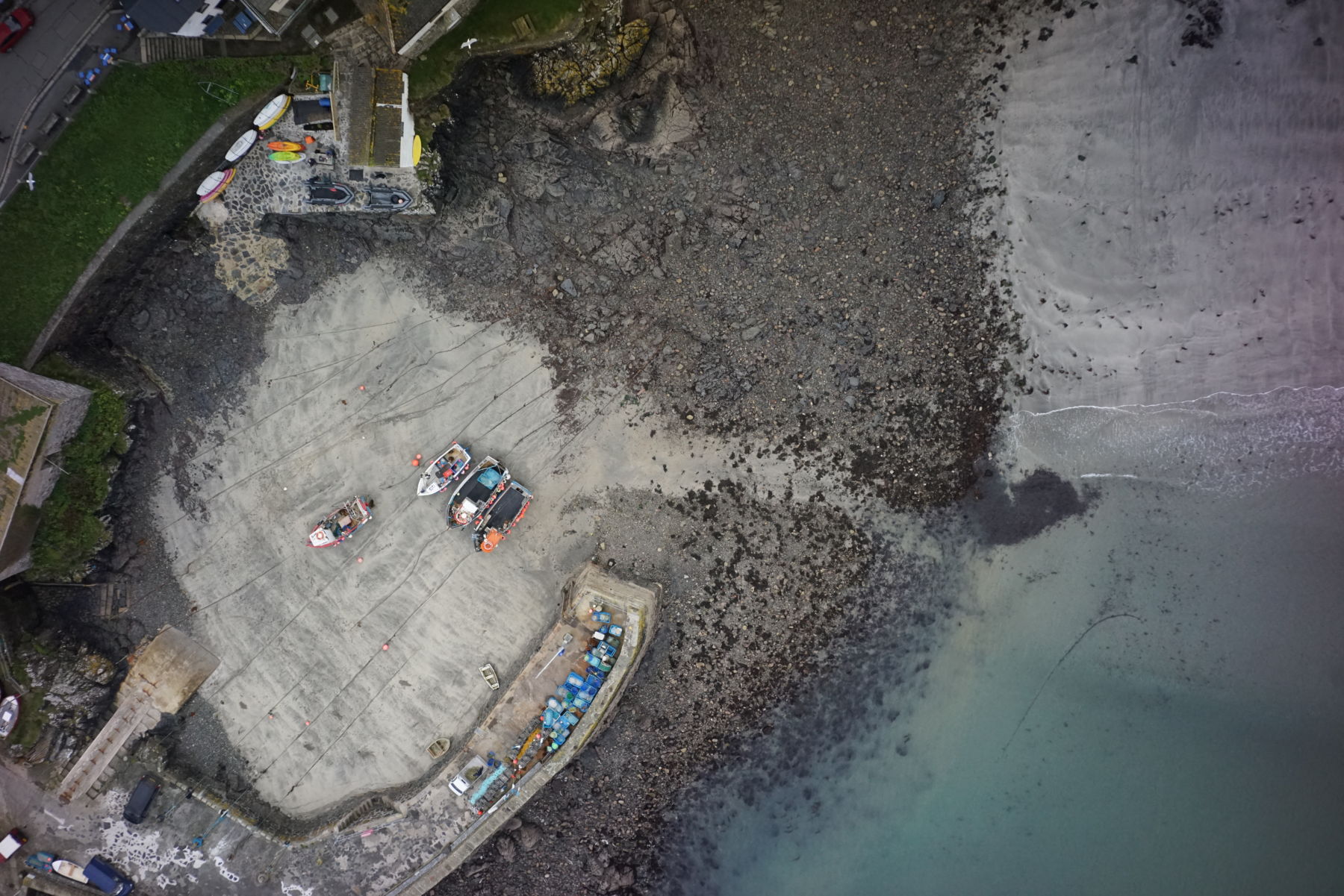 Aerial geomatics to produce 3D pointcloud at Coverack