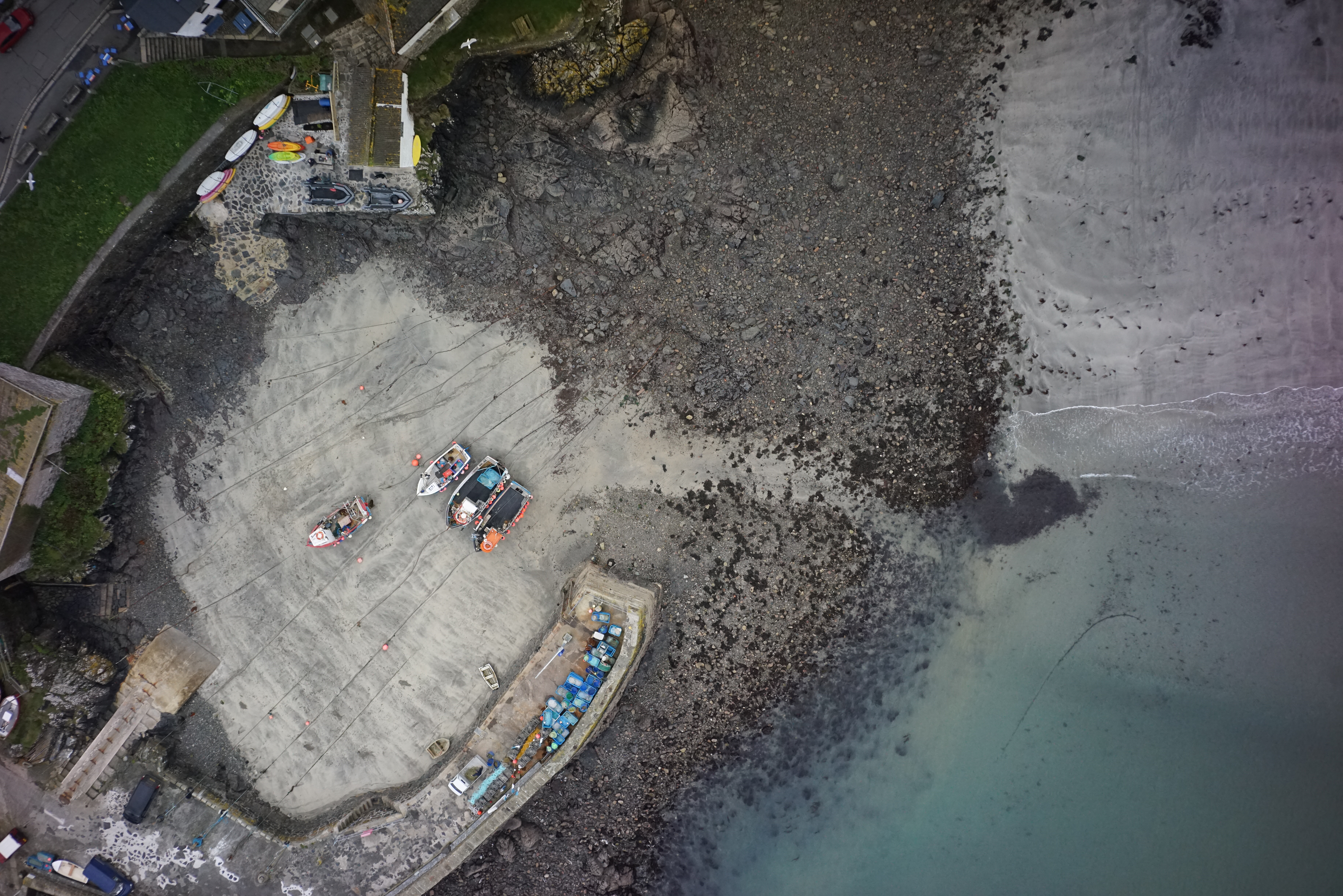 Aerial geomatics to produce 3D pointcloud at Coverack