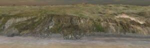 3D pointcloud of cliffs from UAV LiDAR survey