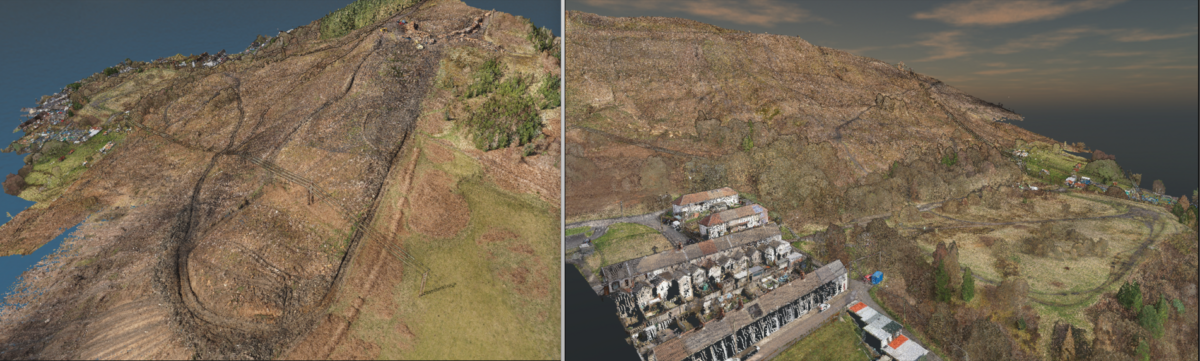 UAV LiDAR Landslide Survey Pointcloud Survey